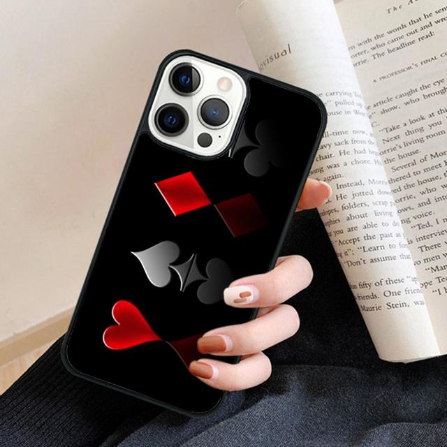 Ace of Spade Playing Card Phone Case Back Cover for iPhone 17 Air 16 15 14 13 11 12 Pro Max Plus Fundas Coque