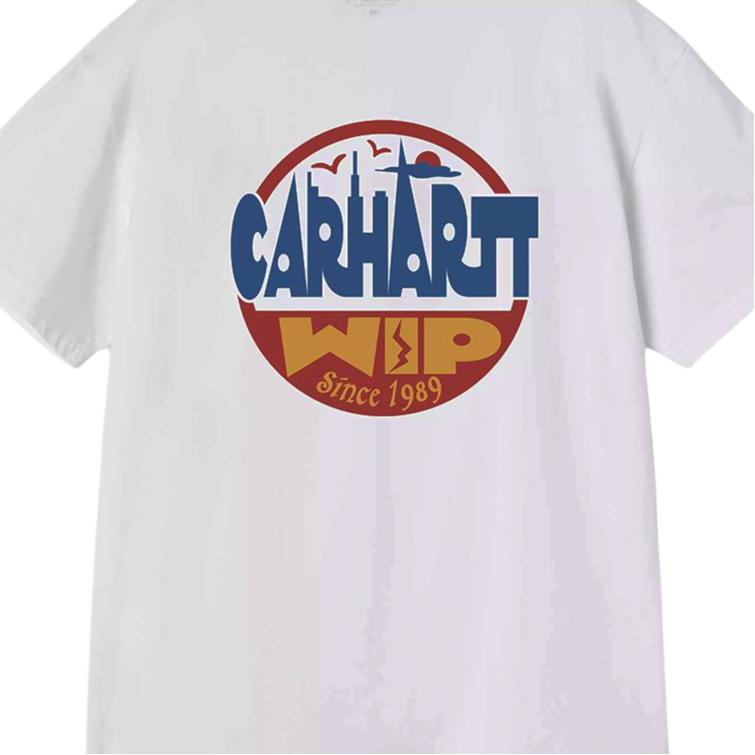 Carhartt WIP SS26 S/S Luggage Label T-Shirt Loose Fit Back Logo Letter Print Crew Neck Short Sleeve T-Shirt Unisex T-Shirt I036892-02-XX