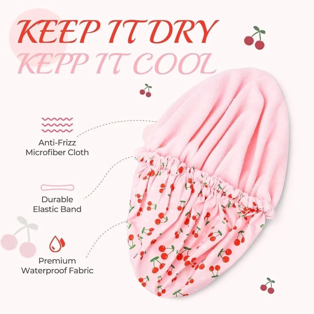 Reusable Anti Slip Shower Caps Washable Hair Drying Bonnet Elastic Band Bath Hair Hat Spa Salon