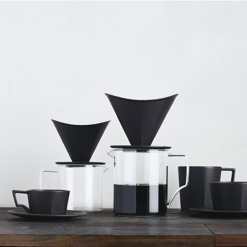 KINTO OCT Cup & Saucer, 300ml, Black, Microwave and Dishwasher Safe, Product Code: 28895