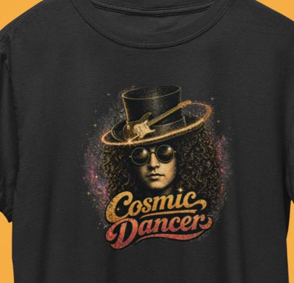 Marc Bolan T-Rex Cosmic Dancer Retro T-Shirt / Vintage 1970s Glam Rock Tee 4XL