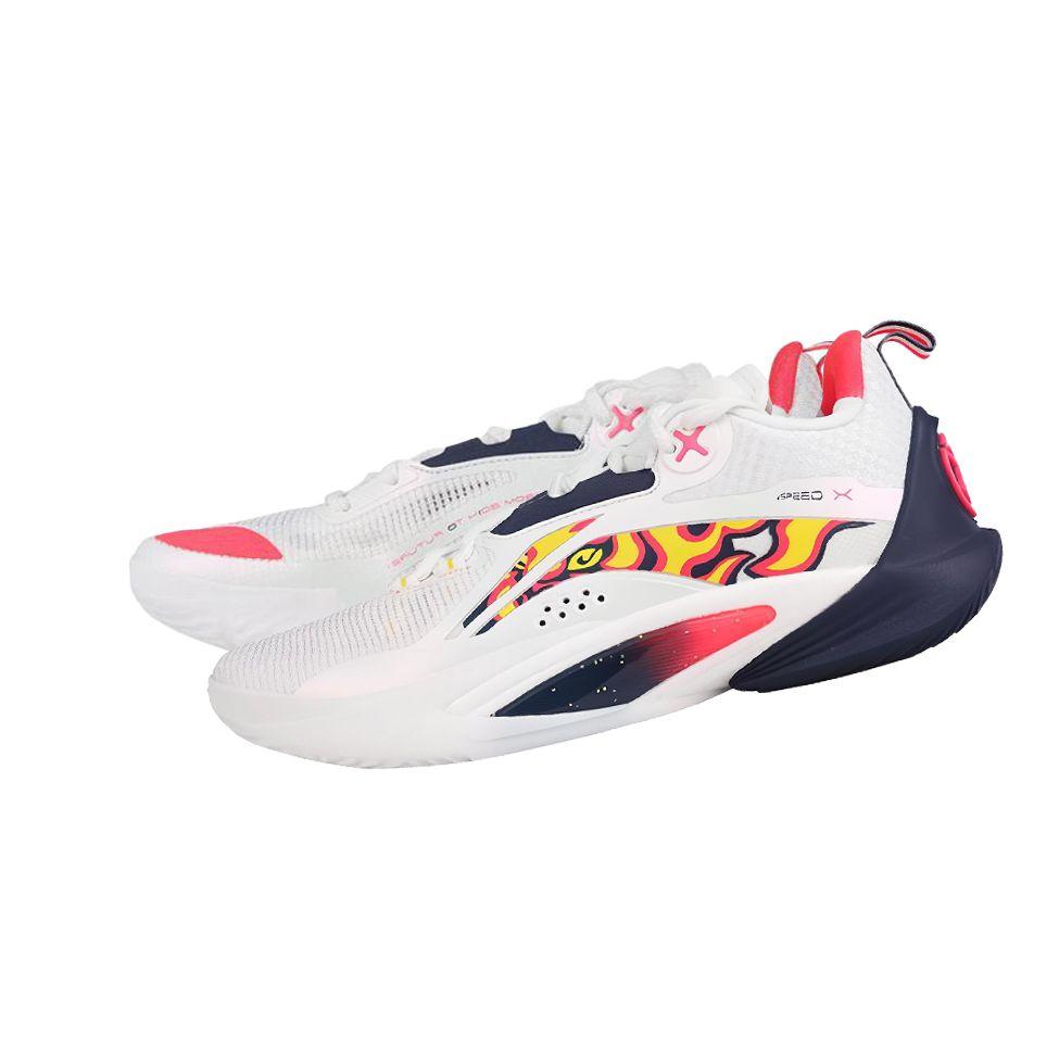Li Ning Flash 10 CBA Team Guangdong Professional Basketball Shoes Low Top Men sneaker White ABAT085-14