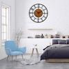 Metal Wall Clock for Living Room, , Hall, Kitchen, Office | Modern Wall Watch for Home Decor | Big Size Hanging Wall Clock | Battery Operated Clock