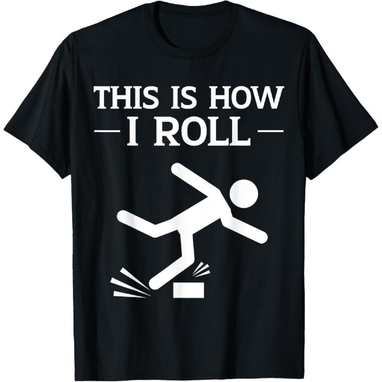 Вот как я живу Забавная Неуклюжие Люди Склонные к Несчастным Случаям Человек Футболка XXXXXL чёрный