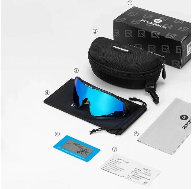 Rockbros Cycling Glasses Polarized UV400 Black