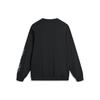 Li Ning Wade Series Letter Rundhals-Pullover Lockeres Sweatshirt Unisex-Sweatshirt Schwarz AWDU001-1