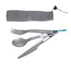 Titanium Ultralight 3-Piece Camping Cutlery Set: Knife, Fork, Spoon for Outdoor Travel & Hiking