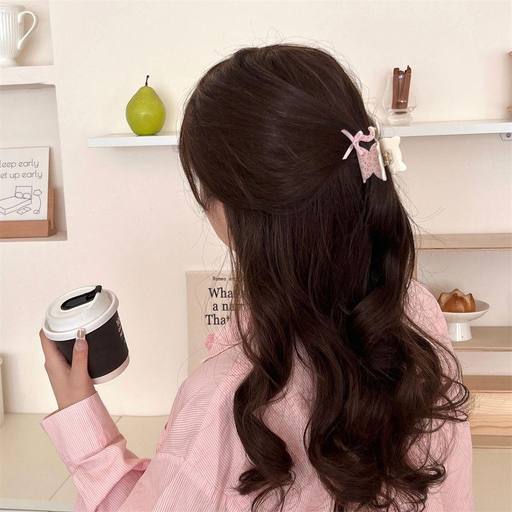 Plastic Cat Claw Clip Flower Bow Shark Clip Cute Bowknot Hair Claw  Ladies