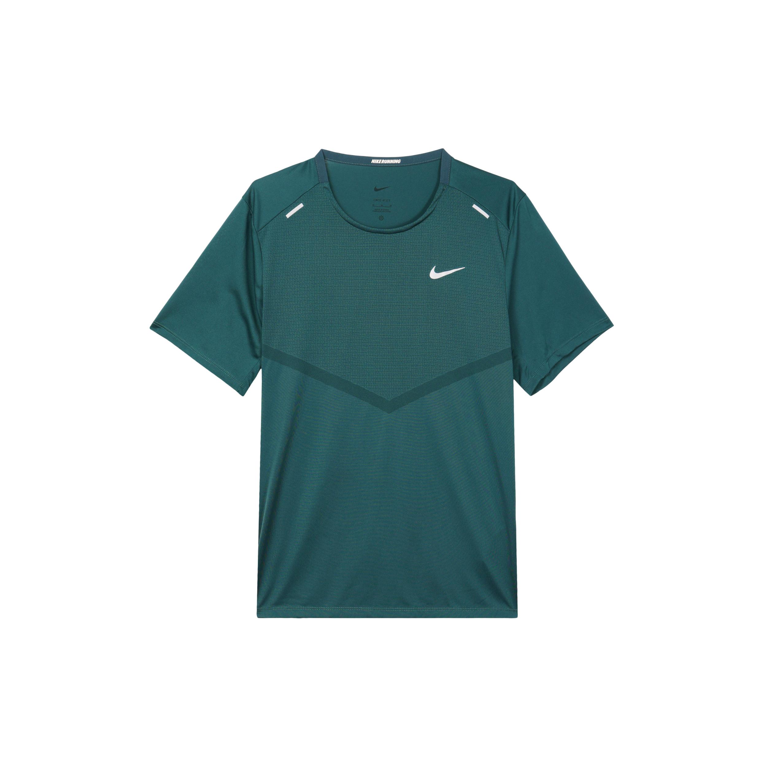 Мужская футболка Nike Dri FIT Rise 365 Темно-зеленый цвет джунглей CZ9185-328 S