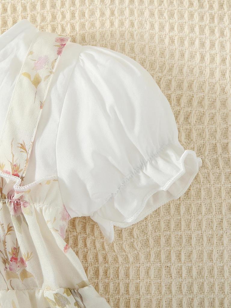 Letní Korejský Princeznovský Dětský Obleček 2025 - Šatičky na Ramínka & Overálek pro Kojence