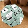 1PC Dog Pattern Umbrella-8-Rib Reinforced, Automatic Open, Lightweight & Durable, Cute Fashion Accessory for Outdoor-A1309