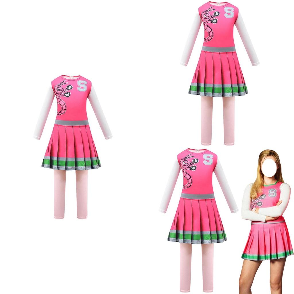 Zombie High School 2 Cosplay Tight-fitting Bodysuit Cheerleading Halloween Costume For Girls Cross-border 4549