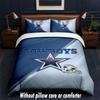 Dallas Cowboys Design Bett Bettwäsche Set 1 Bettbezug + 2 Kissenbezüge Weich Atmungsaktiv Haushalt Bettwäsche