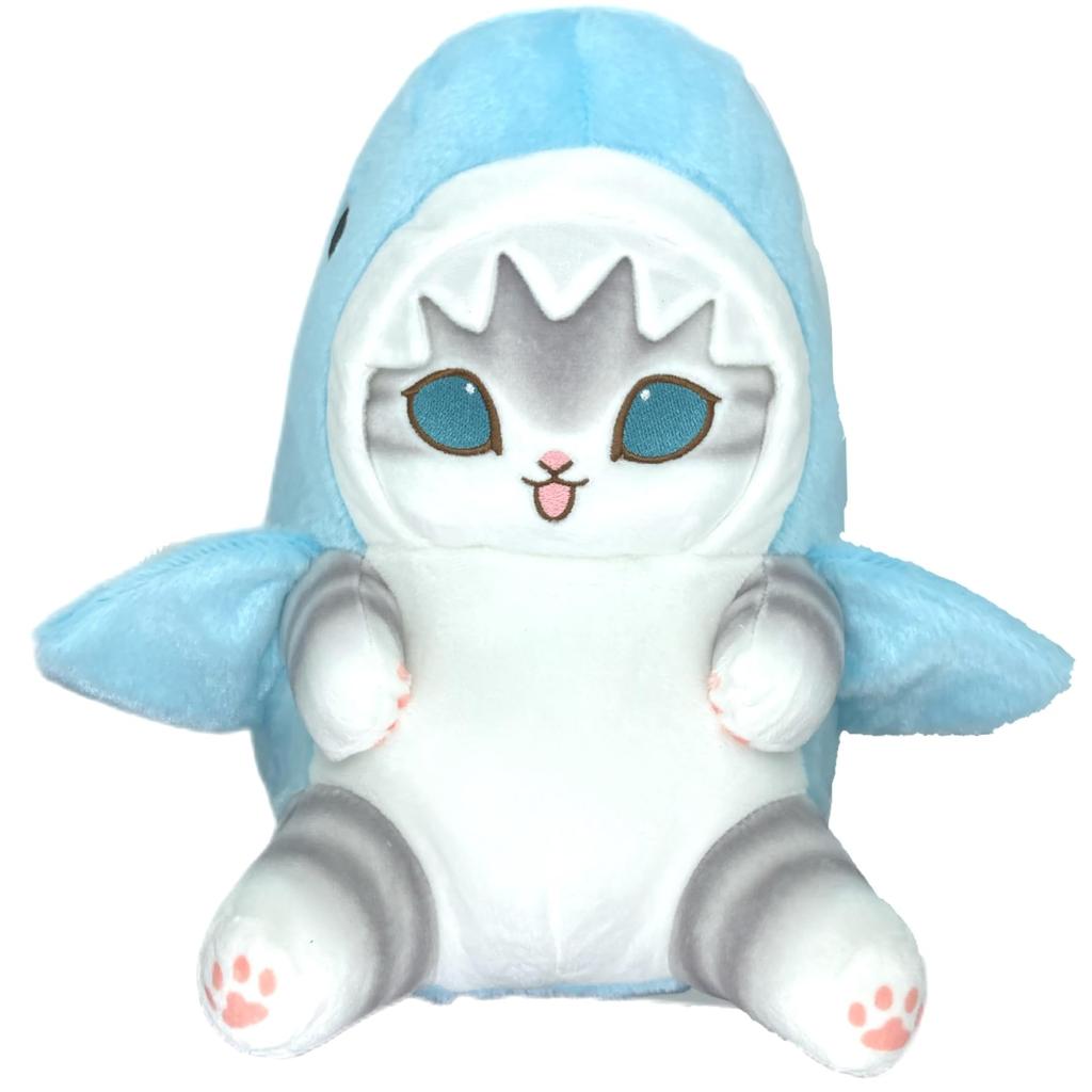 Mofusand Pastellhai Nyan Großes Plüschtier, ca.. 28cm (blau)