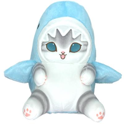 Mofusand Pastel Shark Nyan Big Plush Toy, Approx. 28cm (Blue)