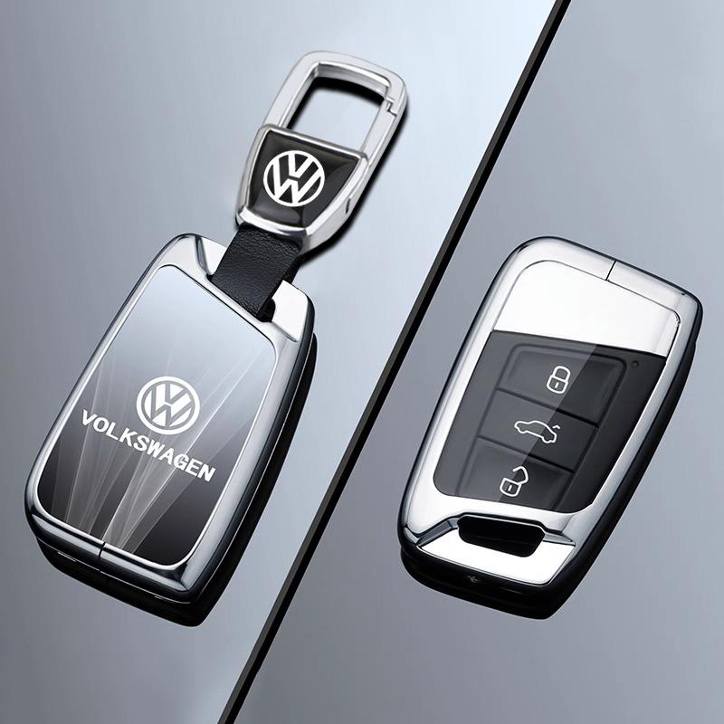 2026 Hot For VW VOLKSWAGEN Car Key Case Cover Bag For VW Volkseagen Passat B8 Magotan For Skoda Superb A7 Kodiaq Seat Key Protec