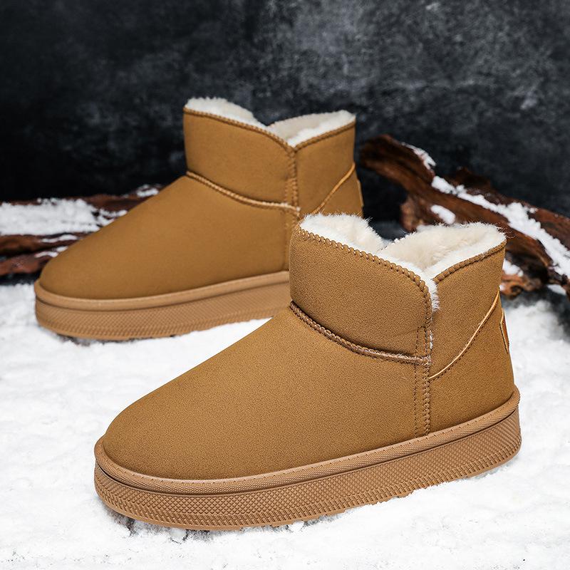 

Мужская обувь Зимние ботинки Мужские Флисовые Утепленные Теплые Мужские Повседневные Уличные Высокие Зимние Мужские Хлопковые Ботинки 45 коричневый