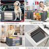 Clothes storage bag, blanket storage bag, foldable non-woven closet organizer, gray