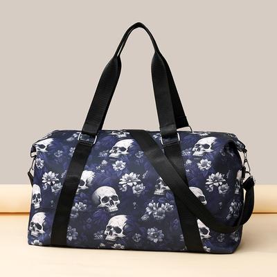 Koffer met schedelprint - Multifunctionele schoudertas/crossbodytas voor korte reizen