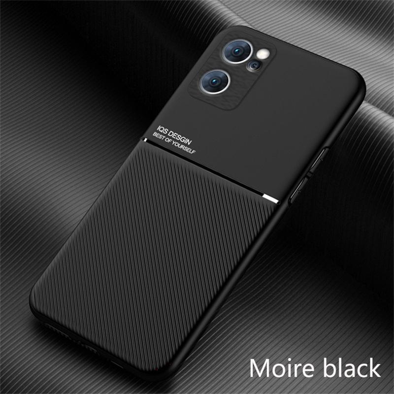 For OPPO Find X5 Lite 5G Case Silicone Magnetic Holder Plate Phone Cases For FindX5 Lite X5lite 2022 Soft Leather Back Cover