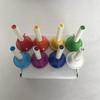 Colorful 8 Note Handbells Set Musical Bells Hand Percussion Bells Music Toy for Church Chorus, Wedding, Family Party