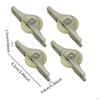 4 Pieces Push Pull Window Pulley Door Rollers Bathroom Slot Wheel Silent Sliding Doors Wheels