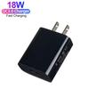 Plugue UE EUA Carregador USB para Celular Carregador de Parede Quick Charge 3.0 18W Carregador Rápido USB QC3.0
