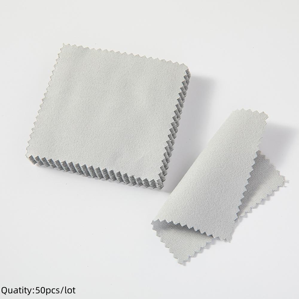 10/50pcs Sterling Silver Cleaning Polishing Cloth Clean Wipe For Professional Jewelry Tool And Equipment Individually Package