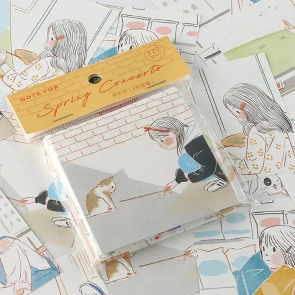 New Portable Durable High Quality Korean Paper Sticky Notes Kawaii Scrapbooking Memo Pad Small Notebooks Office Accessories