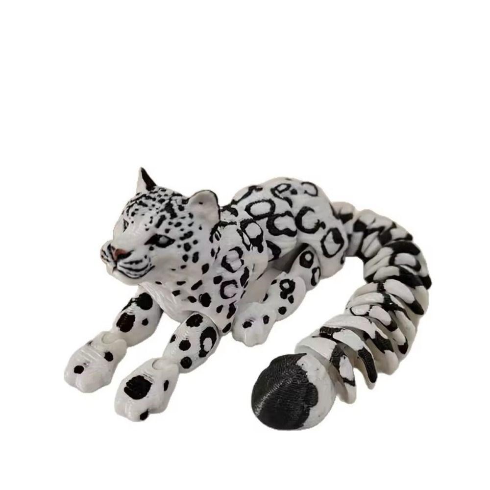 Simulation Snow Leopard Model Creative Simulation Tiger Figurine  Home Decoration