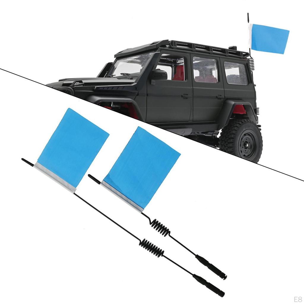 Metal Flag Set for WPL B14 B14K B24 B24K B16 B16K Scale Monster Truck