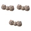 Set of 3 Dark Brown Three Owl Chopstick Rests X X Chopstick Rests Setomonohonpo [6.2 2.3 2.3 Cm]
