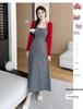 2026 Summer Floral Camisole Dress & Red Sun Protection Cardigan Set