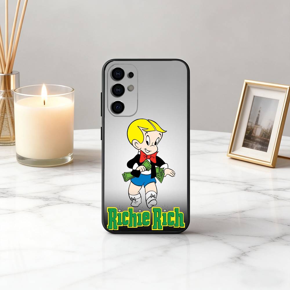 Rich Boy R-Richie R-rich-es Phone Case For Samsung S25,S24,S21,S22,S23,S30,Ultra,S20,Plus,Fe,Soft Silicone Black Cover