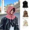 Scarves Balaclava Hat Pullover Hat Knitted Scarf Creative Ear Protection Hat  Female/Girls