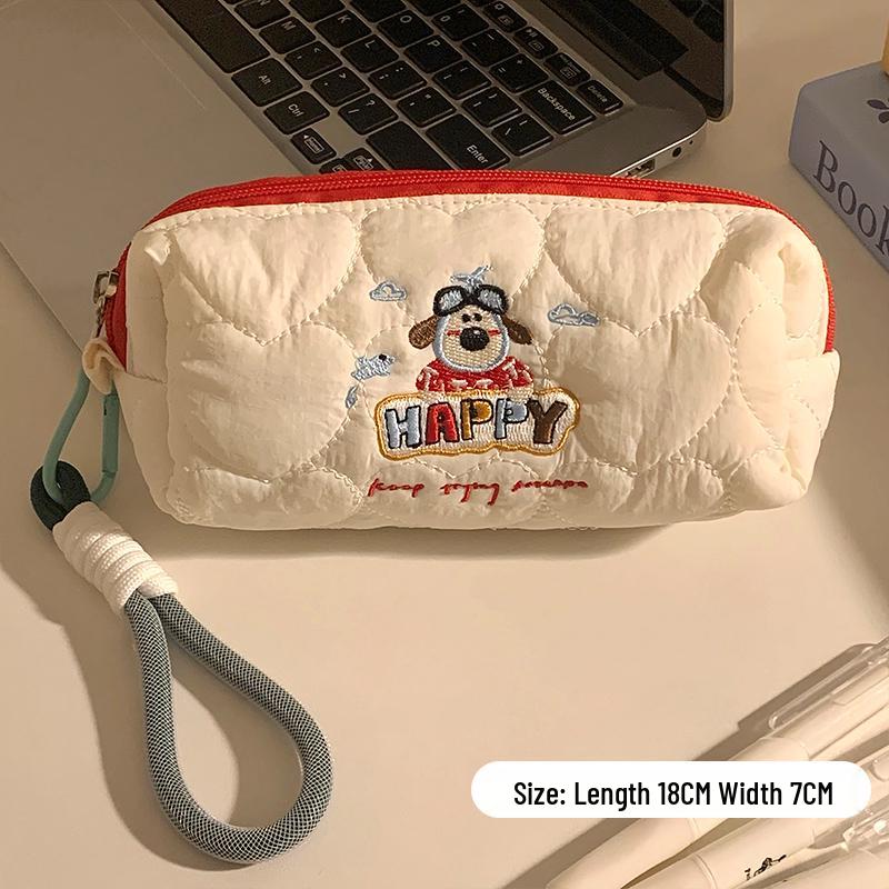 Puppy-Themed Portable Makeup & Skincare Bag – Large Capacity Travel Wash Bag for Women