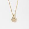 European Copper-Zircon Gold-Plated Pendant Necklace with 26 Alphabet Flowers, Clavicle Chain, High-End Design