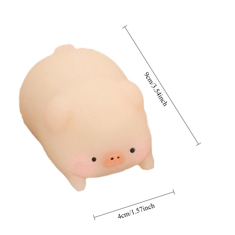 Süßes kleines rosa Schwein zum Quetschen Rosa Ferkel Stressabbau- und Entlastungsspielzeug Kawaii Haustier Fidget Spielzeug Geschenke für Freunde