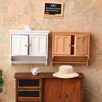 1/12 Μινιατούρα Κουκλόσπιτου Επιτοίχιο Ντουλάπι Ντουλάπα Ράφια Μοντέλο Σπίτι Κούκλας Ντουλάπια Έπιπλα Διακόσμηση Παιχνίδι Αξεσουάρ Σπιτιού Κούκλας