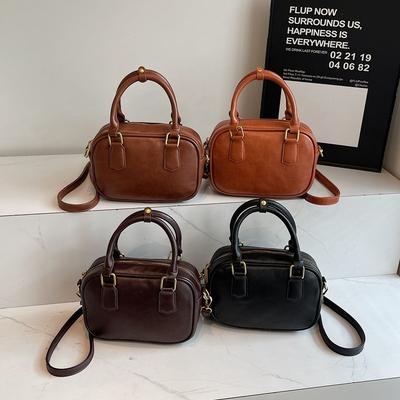 Ladies Shoulder Bag Leather Elegant Crossbody Bag Daily Vintage Commuter Bag