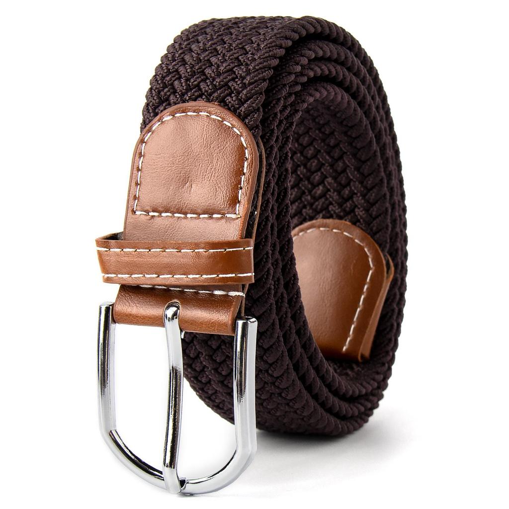 New Elastic Braided Cotton Belt with Alloy Pin Buckle - Versatile for Children's Wear