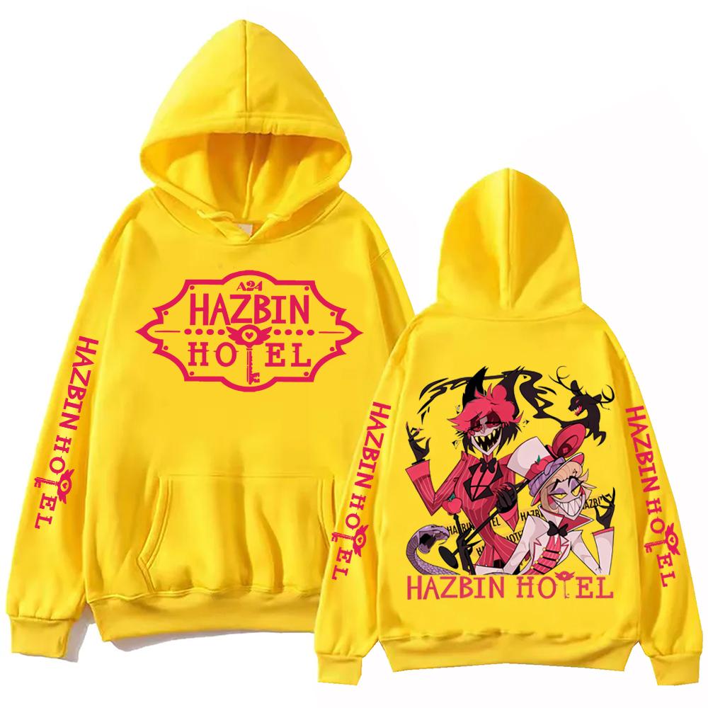 Hazbin Hotel Alastor and Lucifer Hoodie Man Woman Harajuku Long Sleeve Pullover Tops Sweatshirt Gift