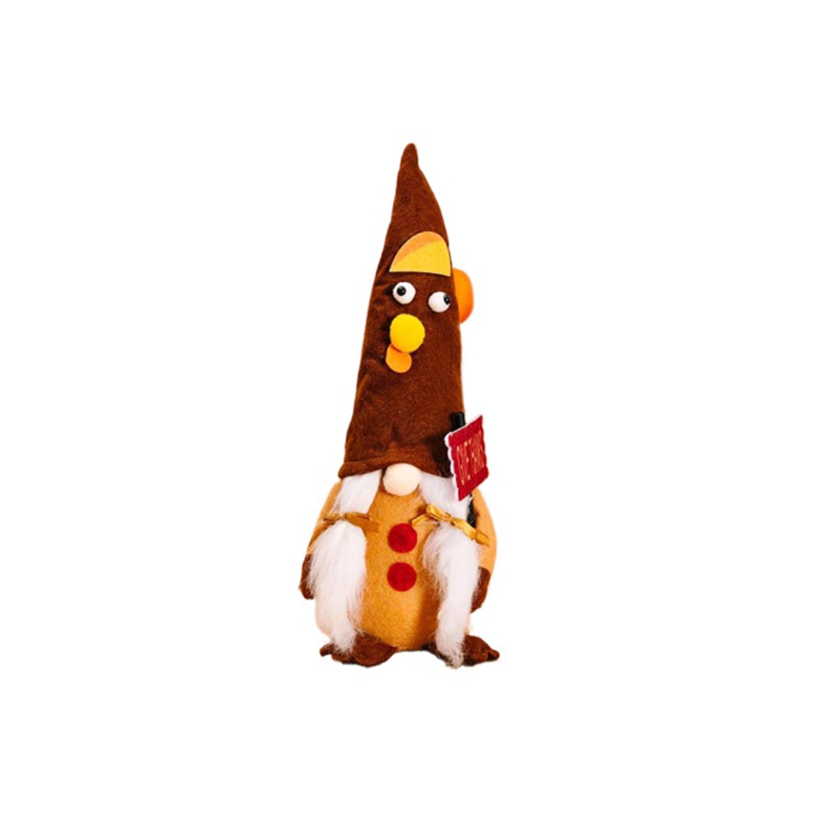 

Гномы на День благодарения, украшения, скандинавские осенние томты, гномы на осенний сезон, фигурка гнома из индейки для многоярусного подноса, гномы на День благодарения One Size коричневый