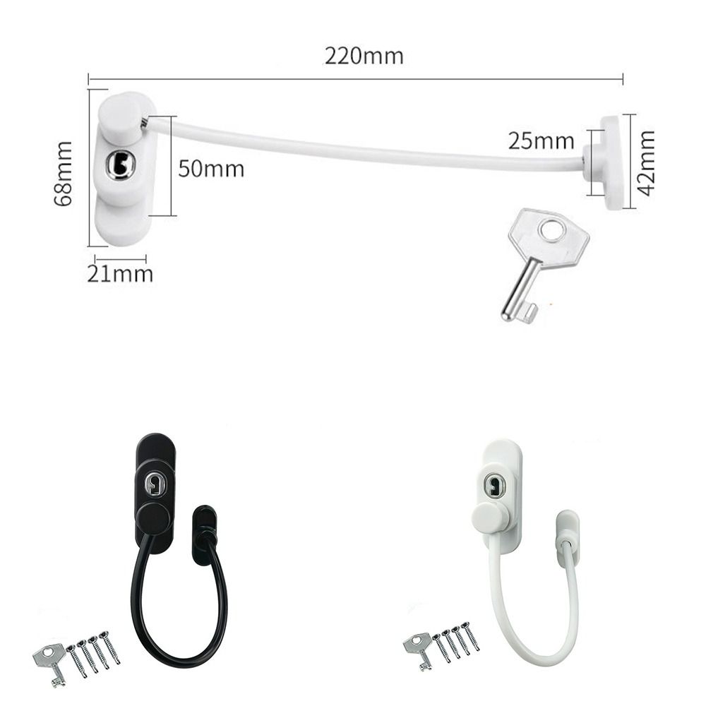 Metal Window Limiter Anti-theft Window Stopper Window Safety Lock Baby Protection