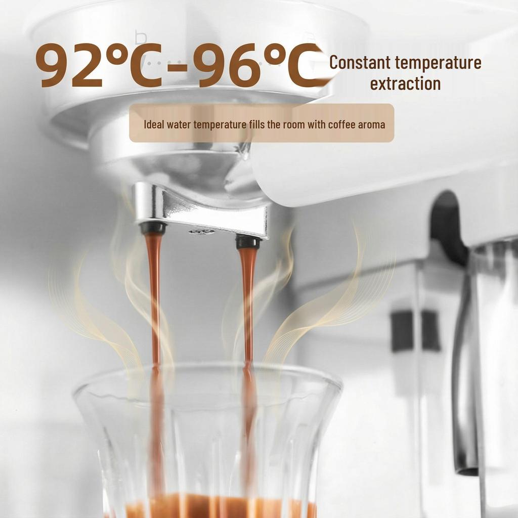 Italian Fancy Coffee Machine with Milk Tank, Auto Frothing, Color Screen, Smart Control, Dual Hot/Cold Extraction