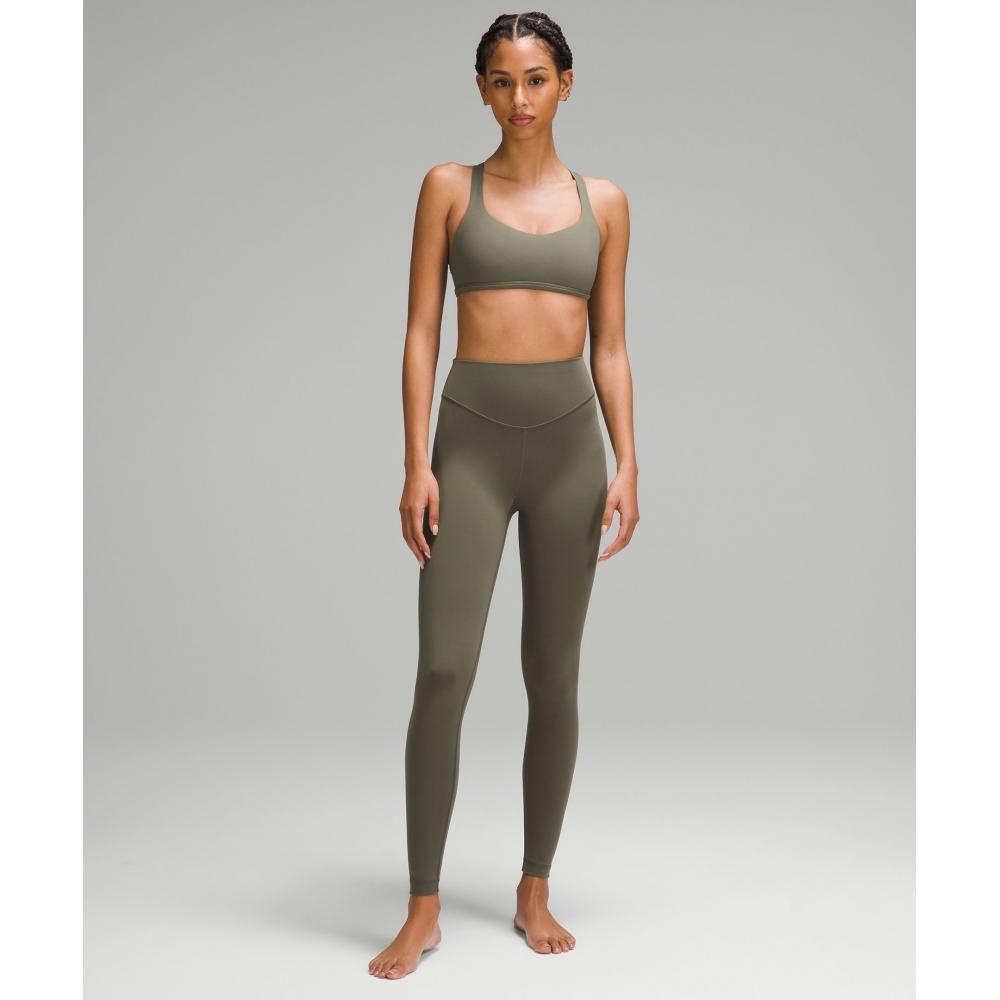 Lululemon WUnder Under Smoothcover High Rise Tight 28  Army Green