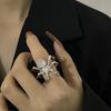 Ring For Women Gothic Punk Vintage Spider Ring Exaggeration Animal Finger Men's Adjust Hiphop Party Halloween Jewelry Decoration