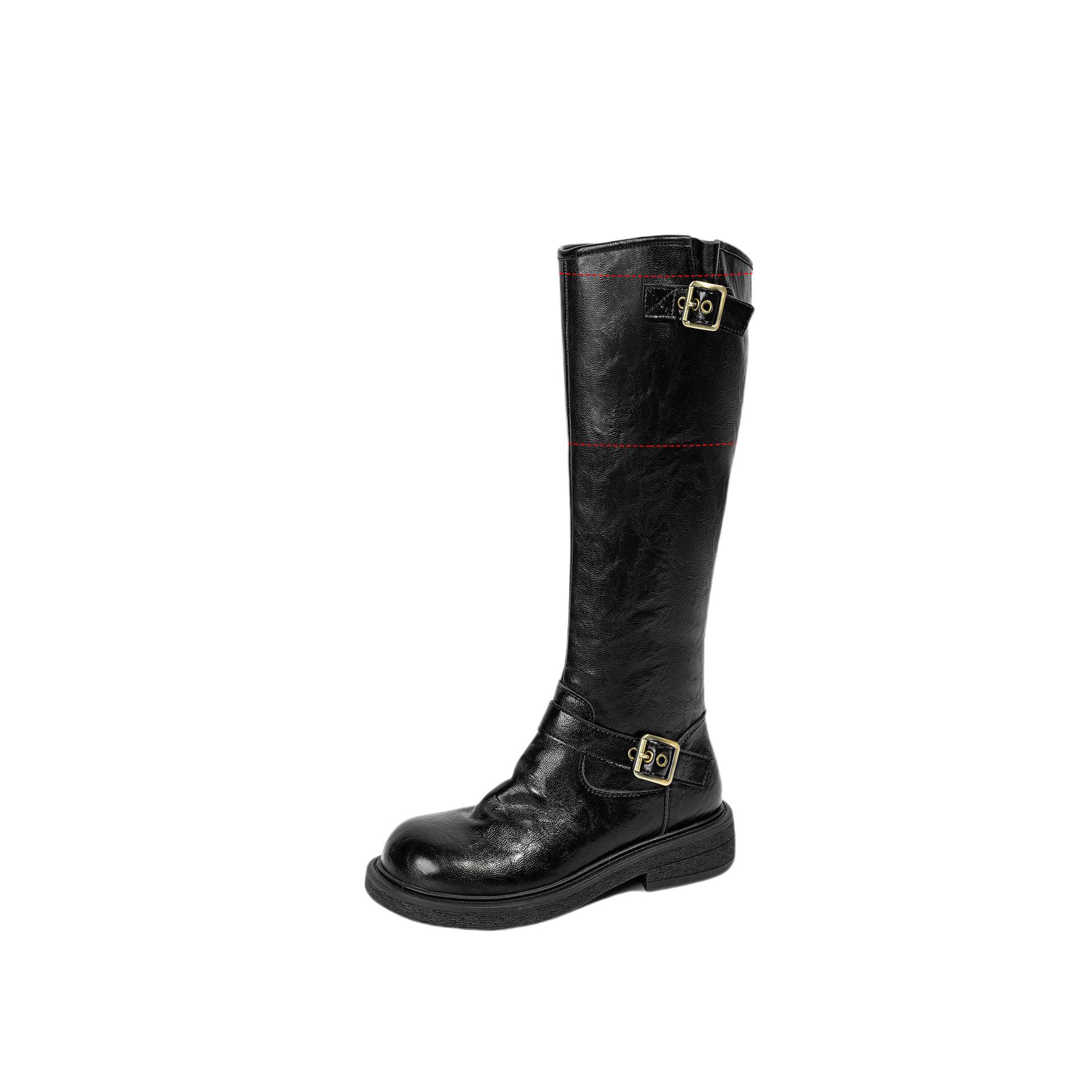 

Высокие рыцарские сапоги для женщин 2026 новые осенние и зимние модели делают ноги стройнее и выше, ниже колена 35