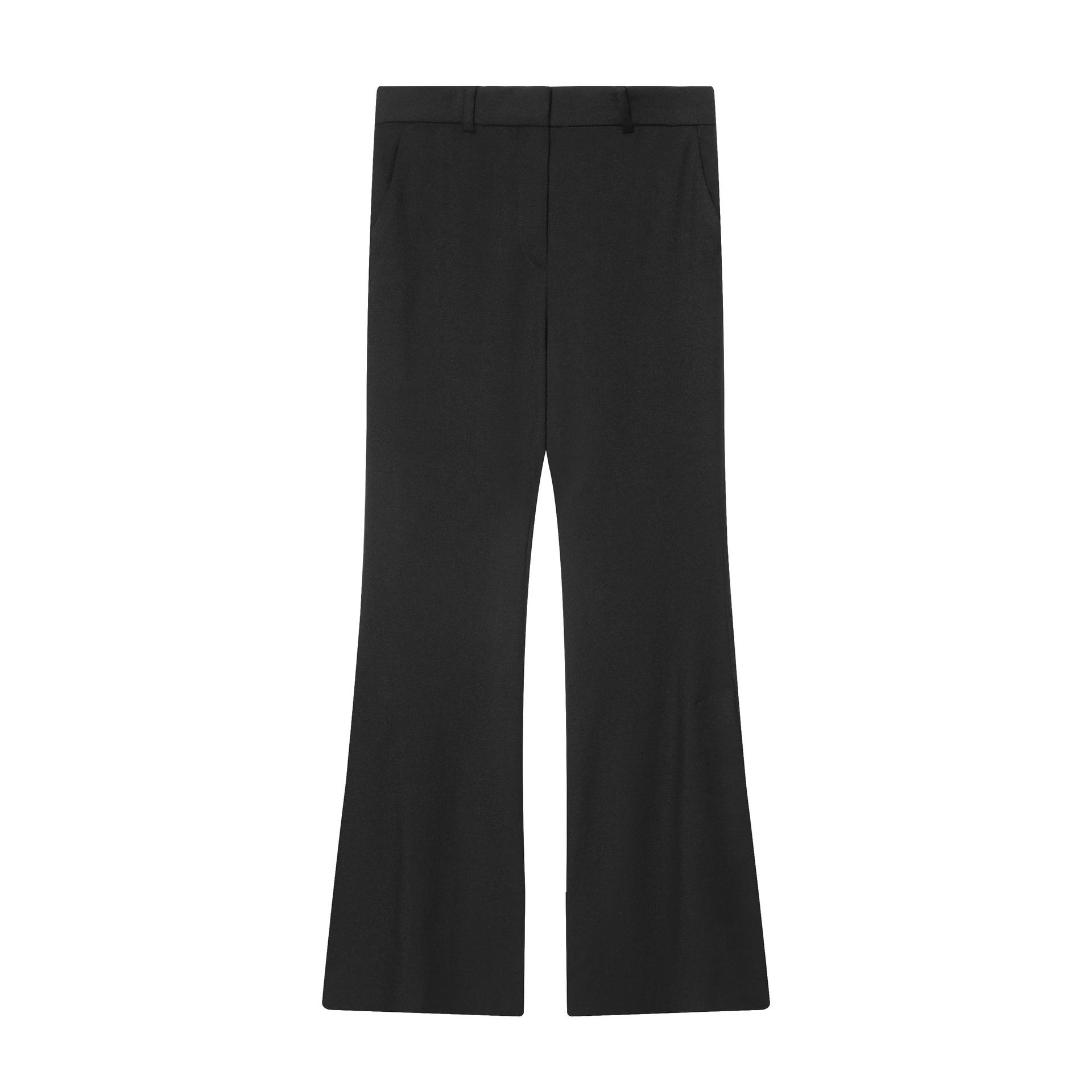 

European American Style Retro High-Waisted Cropped Straight-Leg Suit Trousers - Autumn Collection XS