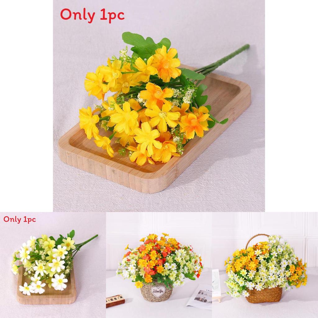 Daisy Artificial Flower Bouquet For Wedding Decor Home Staging Photography Props